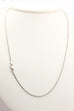 14k white gold wheat chain necklace lobster 18 inch 1.30mm 2.99g new