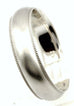 Platinum Men's 6mm satin wedding band milgrain edge sz 10.5 comfort fit 11.55g
