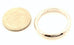 14k white gold Men's 4mm round polished wedding band size 8 ring NEW 5.84 grams