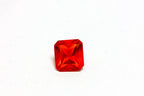 natural fire opal 1.08ct square faceted 6.97x6.44x4.66mm transparent orange new