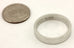 14k white gold Men's 4mm flat top and sides wedding band size 9 ring NEW 5.64g