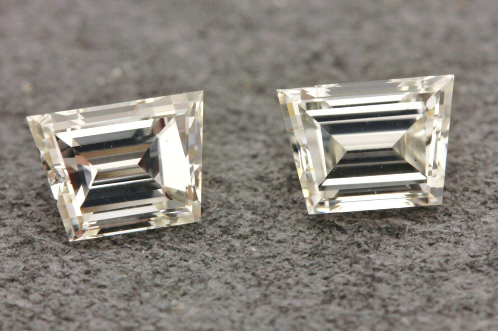 matched diamonds trapezoid step 0.99ctw 5.11x3.69x2.98mm 5.05x3.69x2.67mm HI VS2