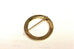 14k yellow gold engraved swirl circle pin brooch estate 1.25 inch 4.71g vintage