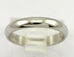Platinum 3mm low dome high polish wedding band ring size 4.5 NEW 3.37 grams