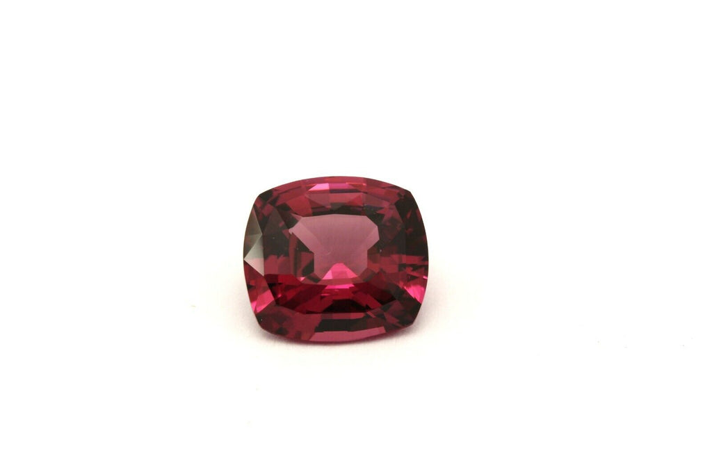 Rhodolite garnet loose gemstone 3.65ct cushion 9.64x8.82x5.31mm new purple