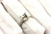 platinum engagement ring semimount size 7.5 10mm round center 5.3g estate