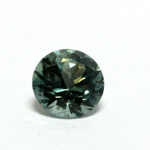 USA Montana sapphire 0.35ct round 4.15mm natural transparent sea green, teal new