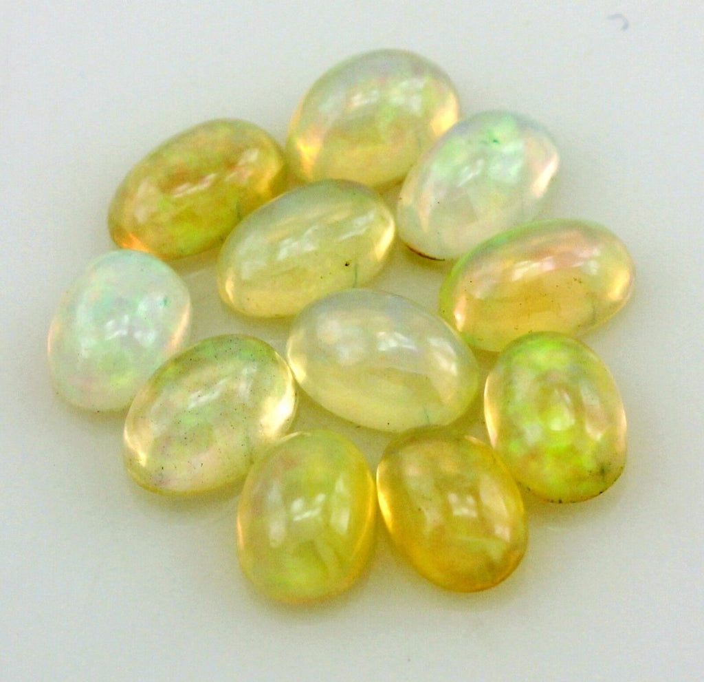 Ethiopian Jelly Opals lot 11 oval cabochons 6x4mm 3.16ctw NEW loose gemstones
