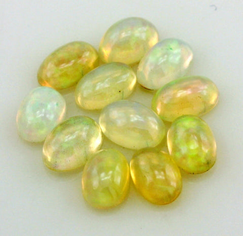 Ethiopian Jelly Opals lot 11 oval cabochons 6x4mm 3.16ctw NEW loose gemstones