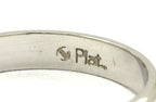 Platinum 3mm low dome high polish wedding band ring size 4.5 NEW 3.37 grams
