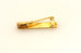 18k yellow gold 20 x 3 mm rectangle bar pin brooch BREVETT estate vintage