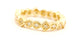 14k yellow gold 0.23ctw diamond wedding band ring size 3 3.7mm 2.52g new