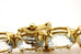 14k yellow gold 32ctw blue oval aquamarine tennis bracelet 8 inch 26.5g estate