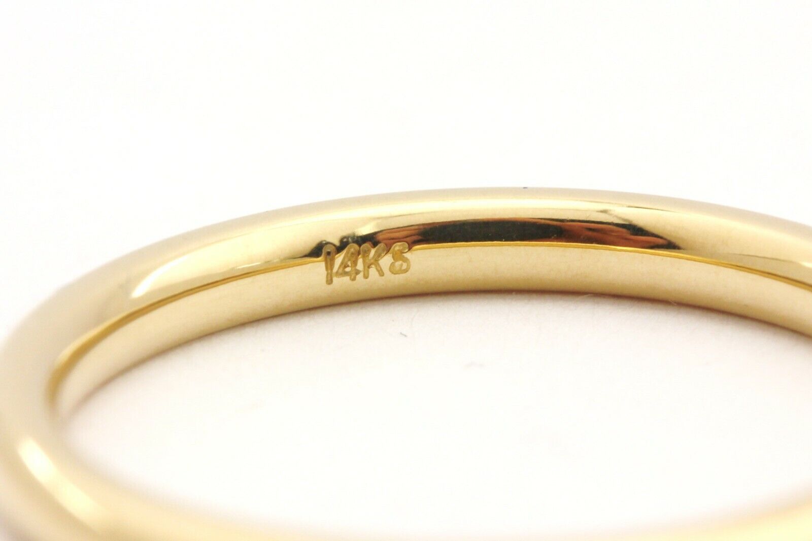 14k yellow gold 2mm size 6.5 comfort fit wedding band 2.48g womens ring new