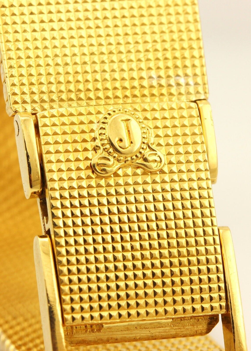 Juvenia Women's 18K Yellow Gold Rectangle Hand-Winding Watch w/ Gold Mesh Band