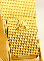 Juvenia Women's 18K Yellow Gold Rectangle Hand-Winding Watch w/ Gold Mesh Band
