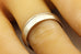 14k white gold Men's wedding band ring 6mm size 10 polish milgrain satin 6.93g