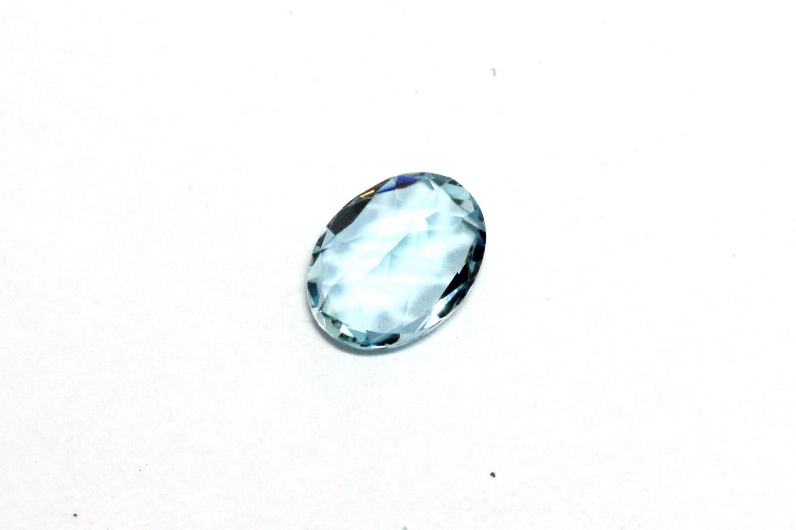natural aquamarine 1.02ct 8x6 oval 7.91x6.03x3.63mm transparent blue gemstone