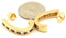 14k yellow gold round diamond amethyst 0.72ctw half-hoop huggie earrings estate