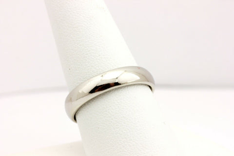 950 platinum wedding band ring size 9 4.5mm estate 9.15g 2mm depth