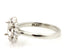 platinum 6.5mm diamond 0.36ctw double halo engagement ring semi mount size 5.5