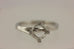 Platinum 1ct 6.5mm round solitaire engagement ring setting criss cross twist NEW