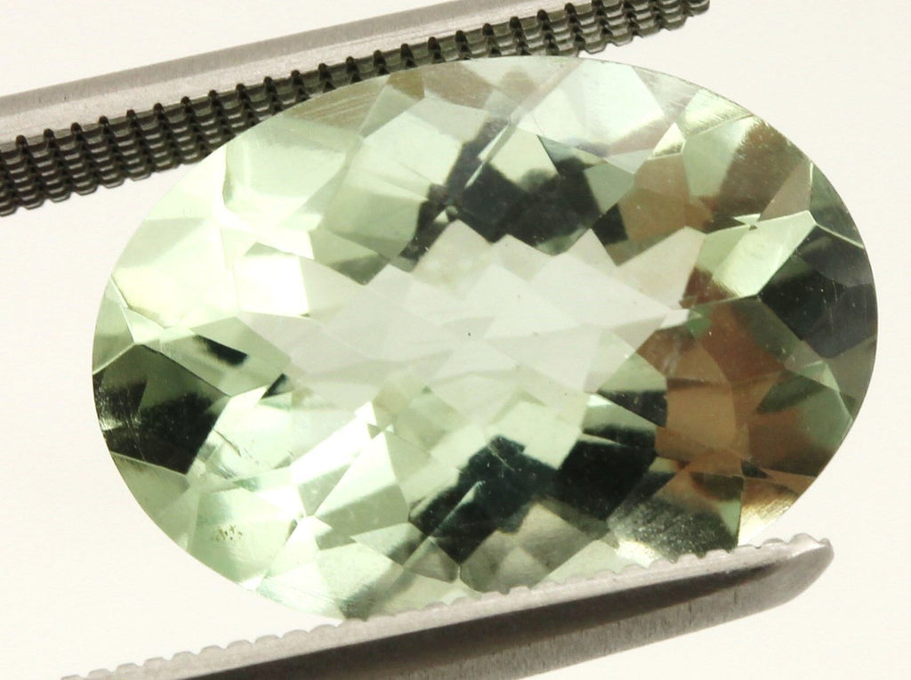 14x10mm oval green amethyst 10.54ctw matched pair (2pcs) loose gemstones new