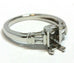 platinum diamond engagement ring 7x4mm emerald cut center size 5.5 5.02g estate