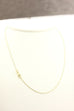 14k gold two tone razo chain necklace lobster 16 inch 0.9mm 2.29g new