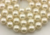 6.5-7mm round white cultured pearl 18" necklace 14k white gold clasp 28.13g NEW