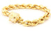750 247 VI 18k yellow gold rope chain charm bracelet 8 inch 9mm 19.72g vintage