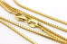 Italy 14k yellow gold franco 2.73g 16 inch 1.25mm chain necklace lobster clasp