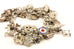 925 sterling silver 108.6g 37 charms 7.5 inch bracelet estate vintage travel