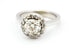 14k white gold GIA 1.04ct diamond 0.32ctw halo engagement ring size 4.25 4.93g