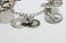 sterling silver 7 inch charm bracelet chain 21 charms estate vintage 45.46g
