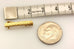 18k yellow gold 20 x 3 mm rectangle bar pin brooch BREVETT estate vintage