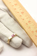 LEVIAN 14k yellow gold 0.50ct pink sapphire ring band size 6.75 3.84g vintage