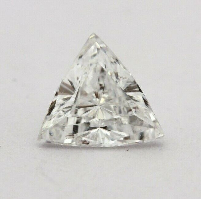 loose natural diamond trillion triangle brilliant F SI1 0.38ct 5.02x5.07x2.56mm