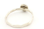 sterling silver 5mm round tiger eye band ring size 5.25 0.97g vintage estate