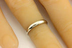 Platinum 3mm low dome high polish wedding band ring size 4.5 NEW 3.37 grams