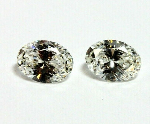 matched pair oval diamonds 0.76ctw 5.57x4.10x2.50mm 5.56x4.21x2.45mm G VS1-2 NEW
