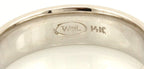 14k white gold 6mm comfort fit size 10 wedding band man's ring NEW 9.72 grams