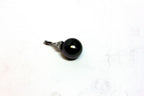 14k white gold 8.75mm round Tahitian black pearl diamond pendant new 1.31g