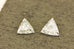 matched pair natural loose diamond 0.28ctw triangle brilliant trillions GH VS