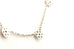 14k white gold 0.59ctw round brilliant diamond station flower chain necklace 3g