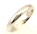 14k white gold Men's 4mm round polished wedding band size 8 ring NEW 5.84 grams