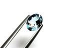 natural aquamarine 1.02ct 8x6 oval 7.91x6.03x3.63mm transparent blue gemstone