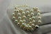 14k white gold 16 inch round white cultured pearl 7-7.5mm strand necklace NEW
