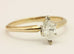 14k yellow gold 0.51ct marquise cut diamond GIA solitaire ladies engagement ring