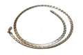 925 Italy sterling silver 18 inch 4mm fancy engraved herringbone necklace 10.9g